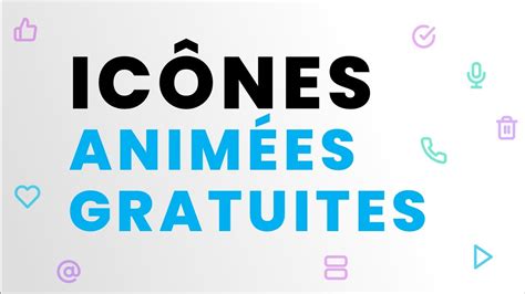 icônes animées